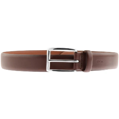Shop Ralph Lauren Harness Leather Belt Brown