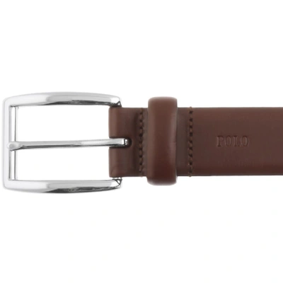 Shop Ralph Lauren Harness Leather Belt Brown