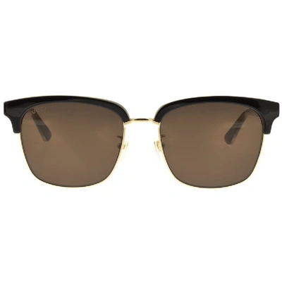 Shop Gucci Gg0382s Sunglasses Gold