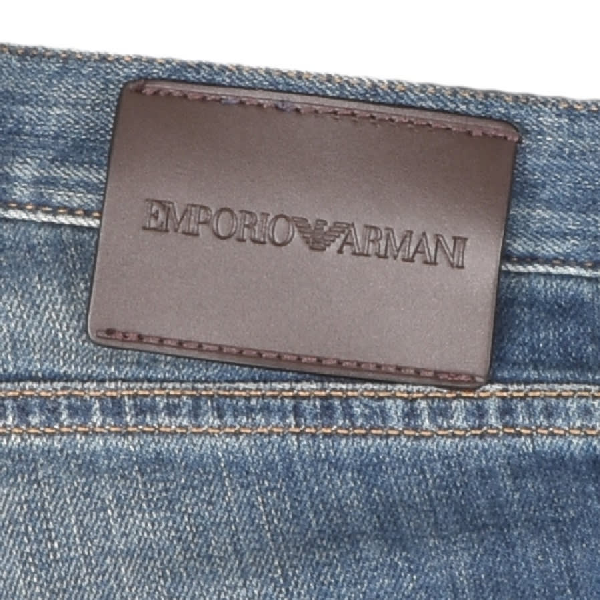 emporio armani j45 regular fit jeans blue