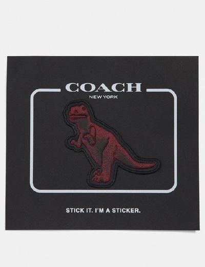 Shop Coach Rexy By Sui Jianguo Sticker - Women's In Black