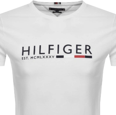 Shop Tommy Hilfiger Logo T Shirt White
