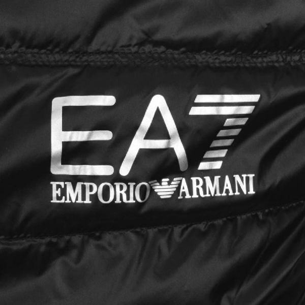 ea7 emporio armani quilted jacket black