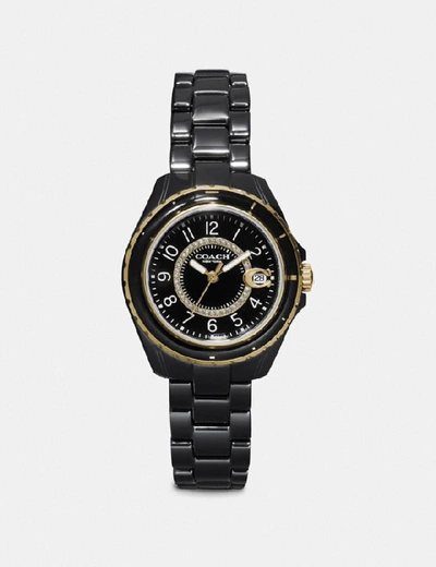 Shop Coach Preston Sport Watch, 32mm In Black