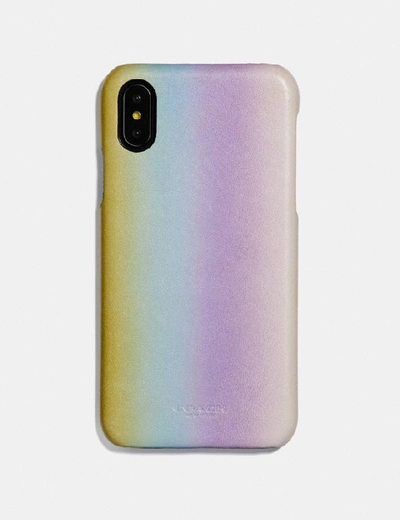 Shop Coach Iphone X/xs Case With Ombre In Neutral