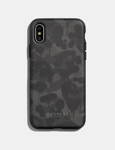 Shop Coach Iphone X/xs Case With Wild Beast Print - Women's In Black