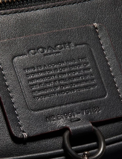 Shop Coach Rivington Belt Bag 7 In Black/black Copper