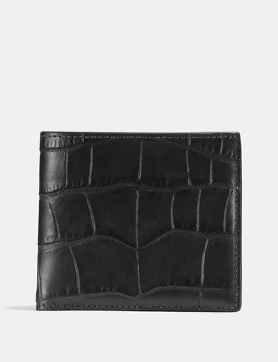 Shop Coach Double Billfold Wallet In Black
