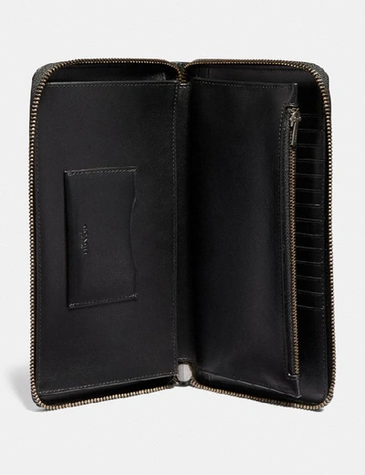 Shop Coach Travel Wallet - Men's In Black