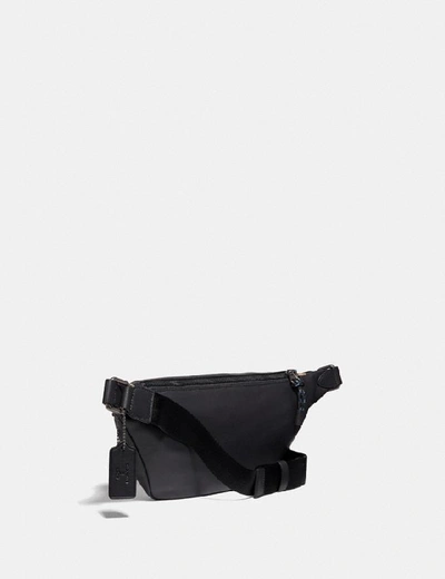 Shop Coach Rivington Belt Bag In Signature Canvas With Rexy By Sui Jianguo In Khaki/black Copper