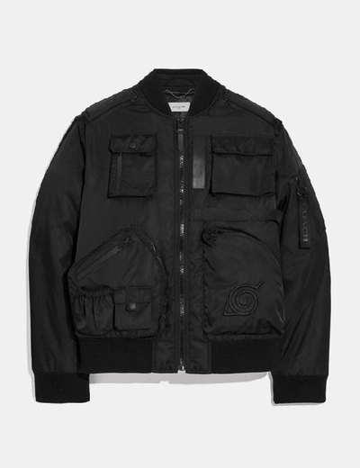 Shop Coach X Michael B. Jordan 2-in-1 Ma-1 Jacket In Black