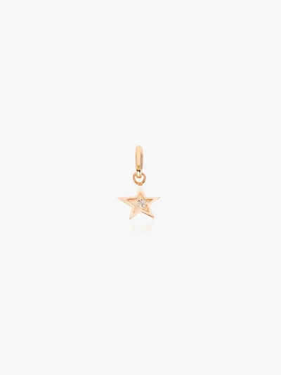Gigi Clozeau 18kt Rose Gold And Diamond Star Charm In Rose Gold