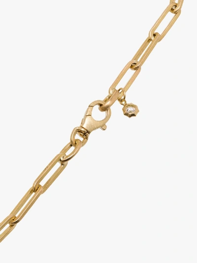 Shop Jade Trau Womens Metallic 18k Maverick Diamond Chain Bracelet