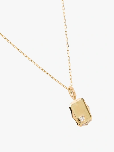 Shop Jade Trau 18k Yellow Gold Vanguard Diamond Necklace