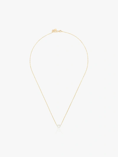 Shop Jade Trau 18k Yellow Gold Penelope Diamond Pendant Necklace In Metallic