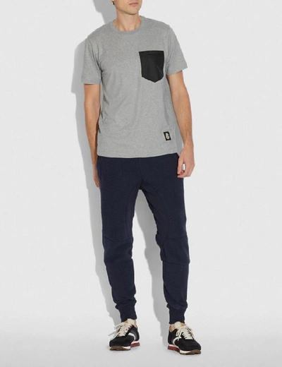 Shop Coach Nylon T-shirt In Grey