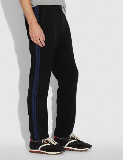 Shop Coach Elevated Track Pants In Color<lsn_delimiter>black/navy