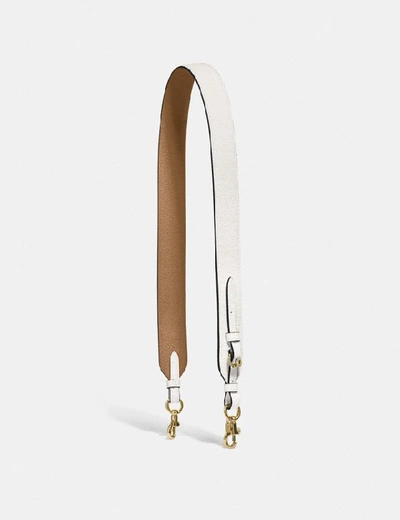 Shop Coach Novelty Strap In Chalk/gold