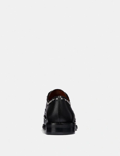 Shop Coach Tegan Oxford With Studs - Women's In Black