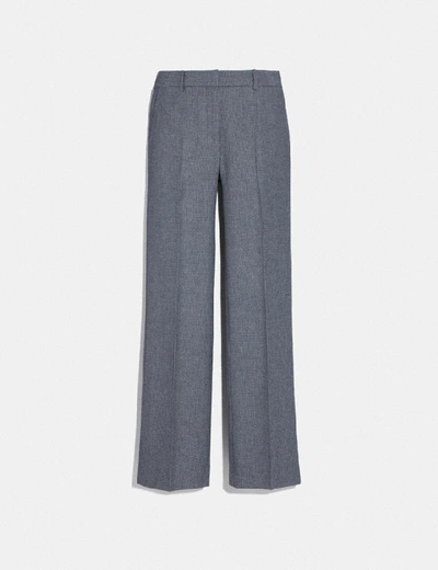 Shop Coach Tailored Pants - Women's In Black/white