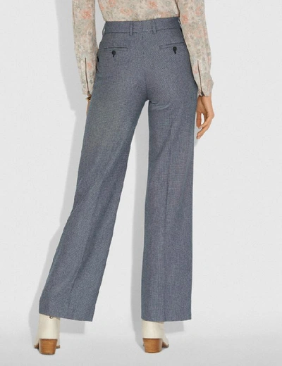 Shop Coach Tailored Pants - Women's In Black/white