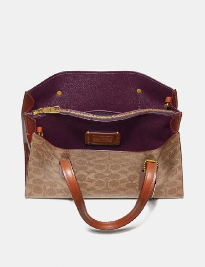 Shop Coach Charlie Carryall 28 In Signature Canvas In Brass/rust