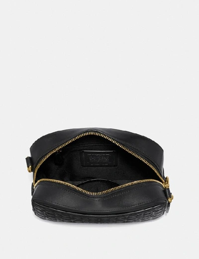 Shop Coach Camera Bag In Signature Leather In Black/gold
