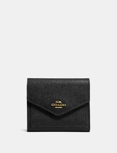 Shop Coach Small Wallet - Women's In Gold/black