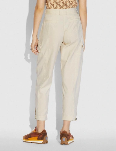 Shop Coach Corduroy Utility Trousers In Color<lsn_delimiter>cream