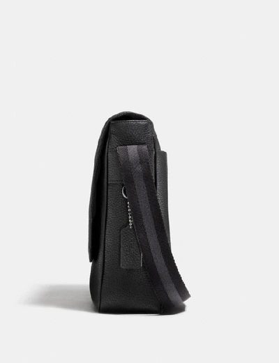 Shop Coach Metropolitan Map Bag In Black/black Antique Nickel
