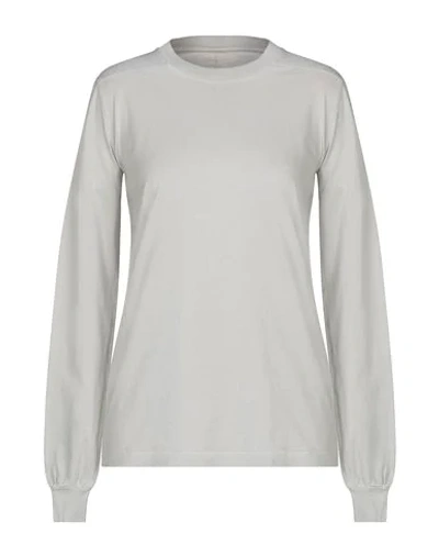 Shop Rick Owens T-shirt In Light Grey