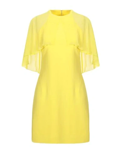 Shop Karl Lagerfeld Short Dresses In Yellow
