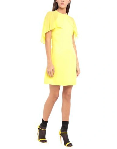 Shop Karl Lagerfeld Short Dresses In Yellow