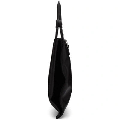 Shop Moschino Black Logo Messenger Bag In A4555 Black