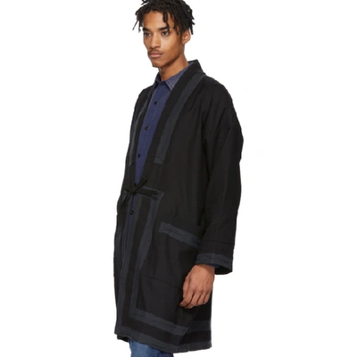 Shop Visvim Black Ruunpe Coat