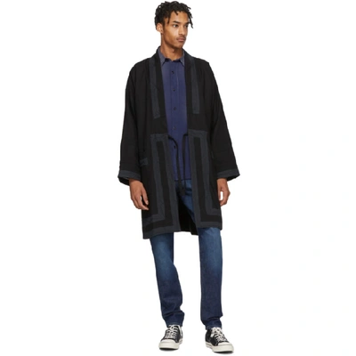 Shop Visvim Black Ruunpe Coat