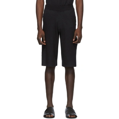 Shop Frenckenberger Black Cashmere Adi Shorts