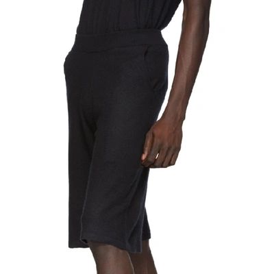 Shop Frenckenberger Black Cashmere Adi Shorts