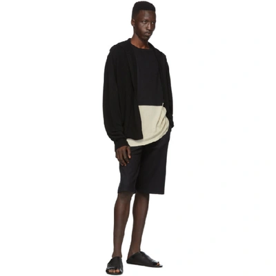 Shop Frenckenberger Black Cashmere Adi Shorts