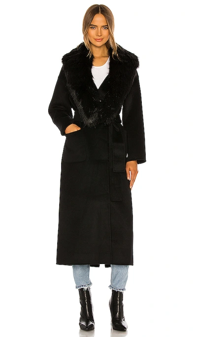 Shop Anine Bing Ruth Coat In Black