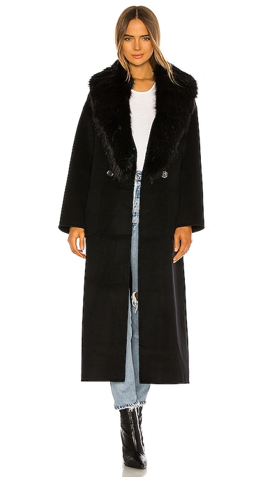 Shop Anine Bing Ruth Coat In Black