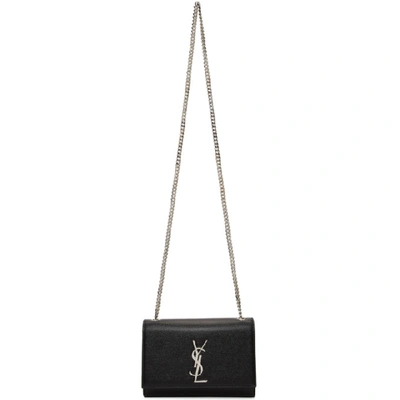 Shop Saint Laurent Black Small Kate Chain Bag In 1000 Black