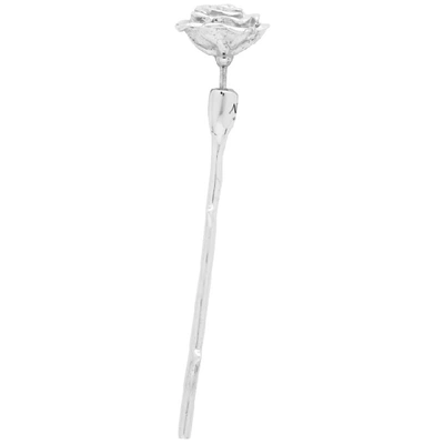 Shop Alan Crocetti Silver Rose Single Earring