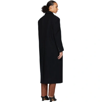 Shop We11 Done We11done Black Oversized Double-breasted Coat