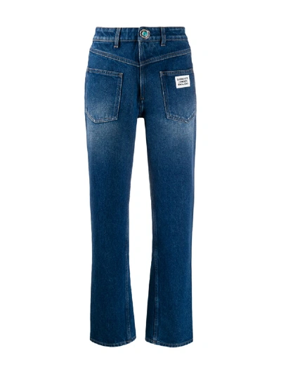 Shop Burberry Denim Jeans In Blue