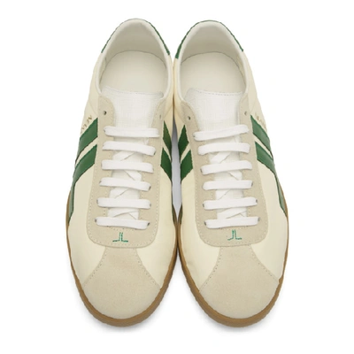 LANVIN 灰白色 AND 绿色 JL 运动鞋
