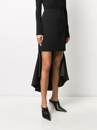 Shop Givenchy Wool Skirt In Black