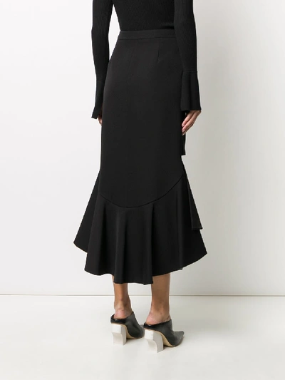 Shop Givenchy Wool Skirt In Black