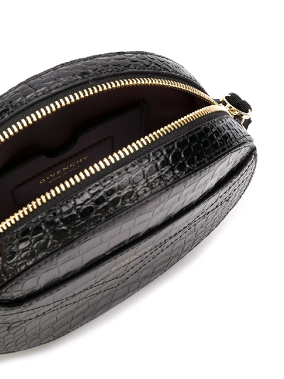 Shop Givenchy Eden Leather Round Bag In Black