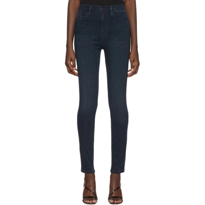 Shop Frame Blue Le High Skinny Jeans In Galloway